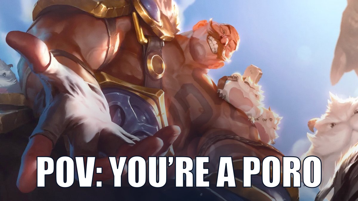 LeagueOfLegends's tweet image. all i want is to just be a lil guy