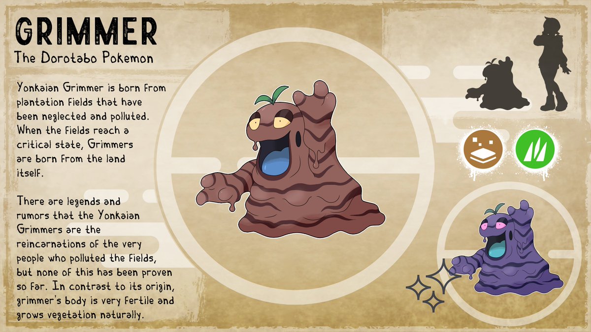 happykaos_'s tweet photo. Forma regional pro Grimmer e pro Muk!!
Em vez de lama venenosa, Yonkaian Grimmer e Muk são feitos de adubo extremamente fértil!! 🌱🌱
Gostaram das novas formas? Usariam no seu time??
#Pokemon #Fakemon #Pokemonart #Fakemonart #Reginalform #Grimmer #Muk #Yokai https://t.co/ViP7ctvBUh