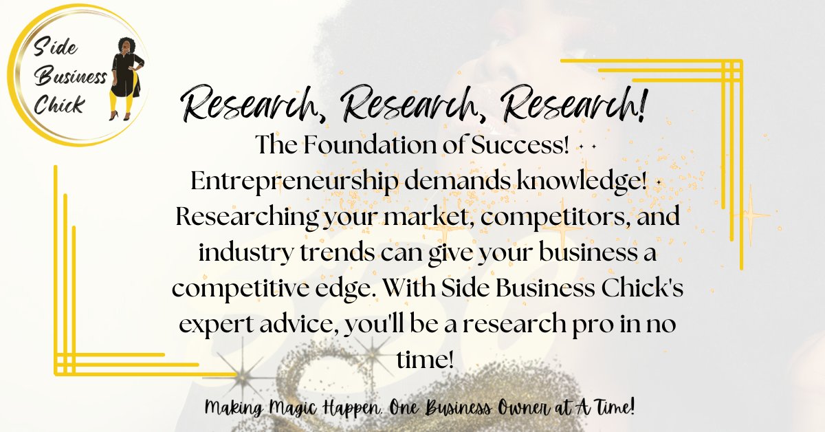 #follow #EntrepreneurTips #ResearchForSuccess #SideBusinessChick #virtualassistantforhire #virtualassistantservices #virtualassistant