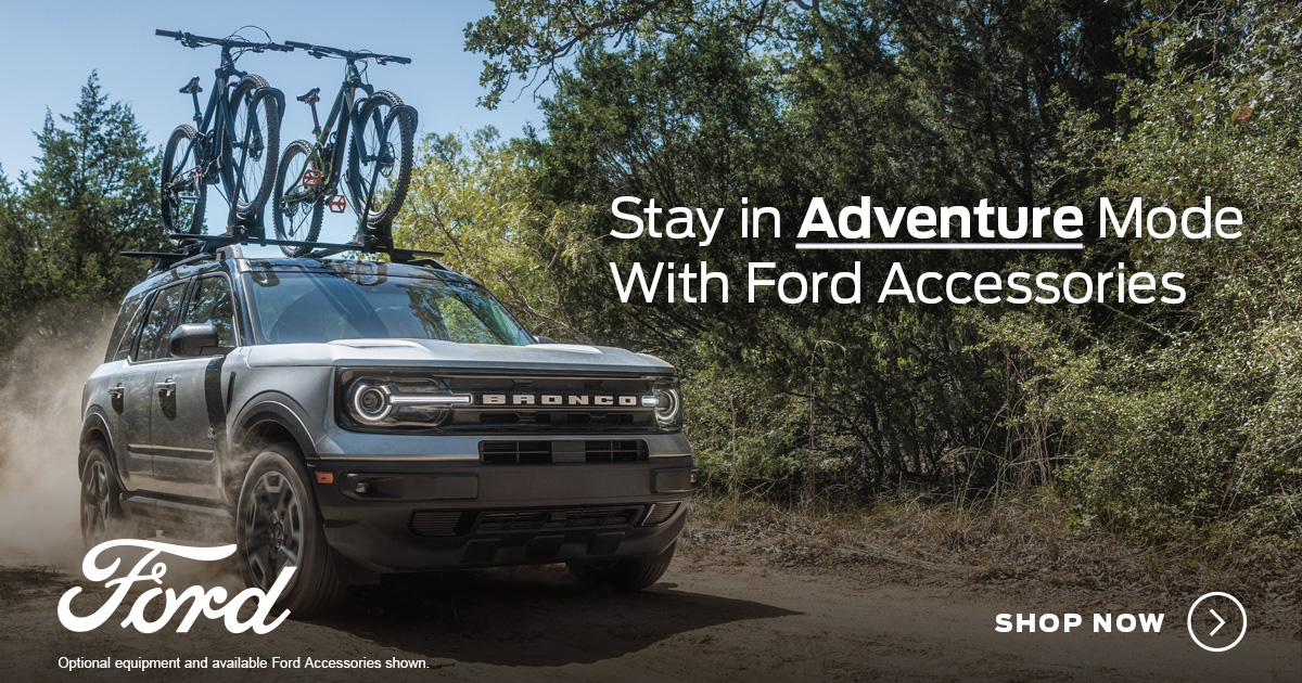 Weekend warriors gear up with Ford Accessories at Steet Ponte Ford Lincoln. 
It’s part of You Mode. The delight of owning a Ford. Made just for you.
#SteetPonteFord