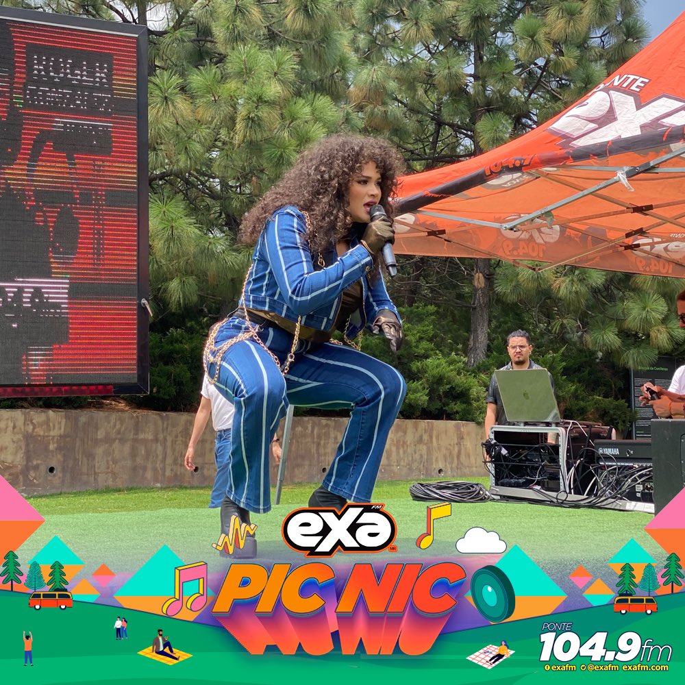 ExaFM's tweet photo. Me rehúso a dejar de pensar en @CesiaSaenzOfic 🥰🎶 ¡Nos acompañó en el #ExaPicNic 🧡🧺🧺! https://t.co/SeKfKQnwqz