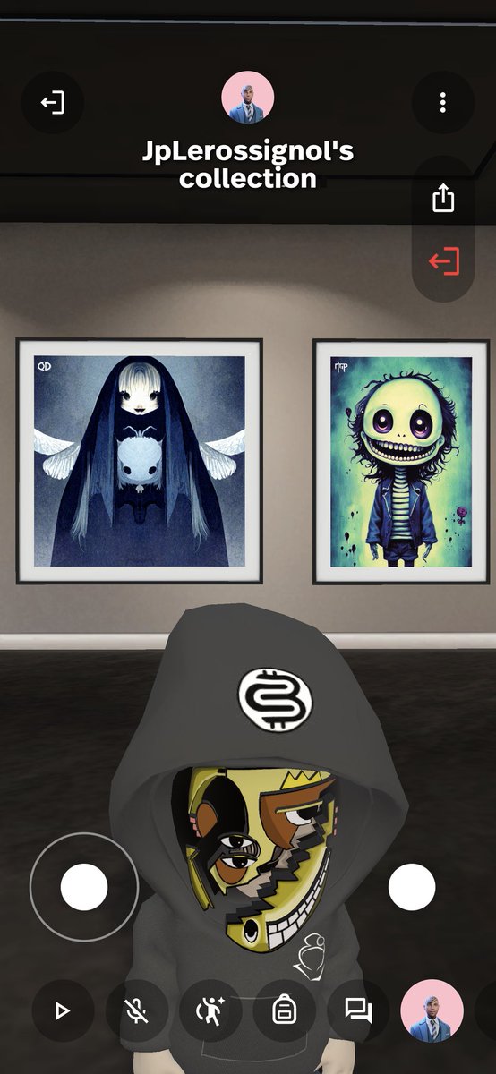 JpLerossignol's tweet photo. I can't leave now without sharing a part of @Nft__PortaL 's #artwork 😃😘
I can't expose @Nft__PortaL
without @AvaceRestore 🫂 #Sensei 🥷
Each time behind my #BulbiMask @BullBiDoo and Crypto Barjos 🤪 in my @Spatial_io's space ... Link 👇
last tweet 👀 https://t.co/n0QSAhjnKU