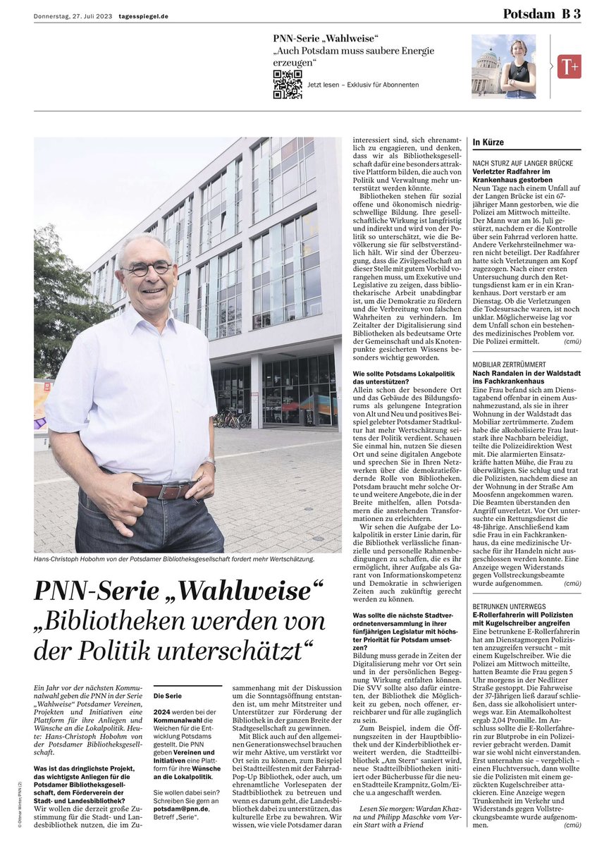 Potsdamer Bibliotheksgesellschaft e.V. tweet media