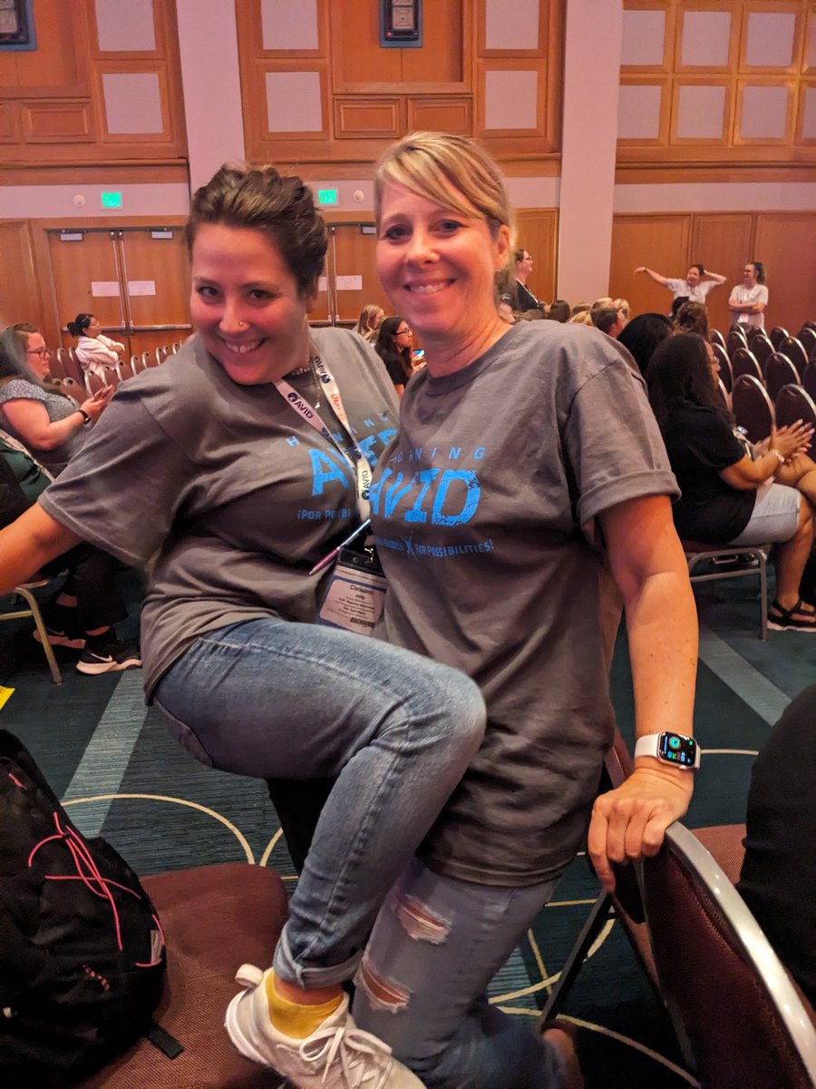 Great learning today! Thank you, fellow educators, for filling my tank! #AVID4Possibility