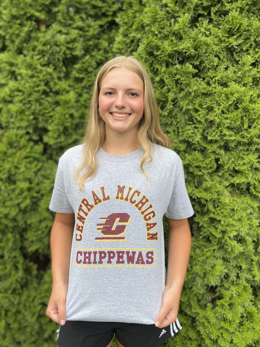 madison60785046's tweet photo. Due to some changes this summer, I decided to open up my recruitment process. With that being said, I’ve decided to continue my academic and athletic career at Central Michigan!Thank you @McCallSalmon @BrittiniK24 and @saradriesenga10 for the amazing opportunity! Fire up Chips!🔥 https://t.co/nrEQTqLnN4