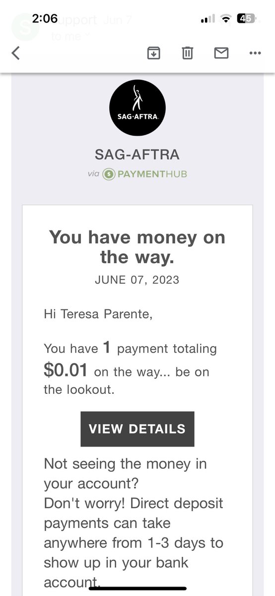 vanabula's tweet image. Working actors depend on residuals to sustain them.  They need a fairer share now that those $$ have vanished! Disney CEO Bob Iger, who makes $27 million/yr, says “writers &amp;amp; actors are not being ‘realistic’ with strikes. It’s very disturbing…”
Hey Bob, I find this disturbing: