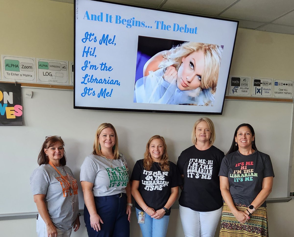 It's Me, I'm the Librarian, It's Me. Presented today with the best librarian team. #EngageNISD <a href="/NorthwestISD/">Northwest ISD</a> <a href="/JustinJags/">Justin Elementary</a>