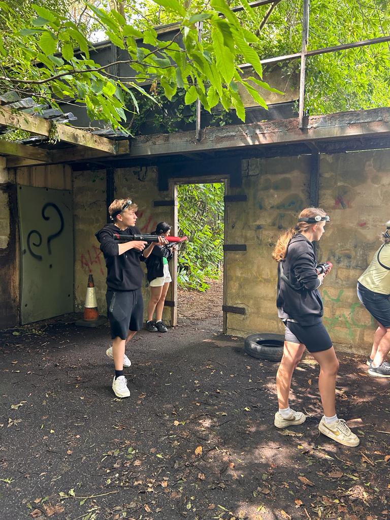 HVPoliceCadets's tweet photo. #day3 Aternoon’s session started with Laser Tag, followed by a Scavenger Hunt and Bush Craft  - learning about camp fires in readiness for our final night tomorrow, building a camp fire 🔥. Evening closed with a quiz 🧐 @NationalVPC @HertsPoliceVol @hertspolice @HertsmerePolice https://t.co/FtoLycWjRR