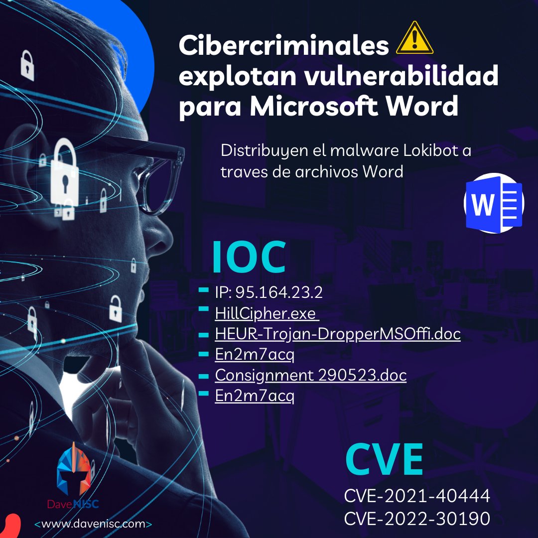 davenisc's tweet image. 🔴 Cibercriminales explotan vulnerabilidad para Microsoft Word ⚠️

Mas información: bit.ly/3OwSs7x

Virus Total: bit.ly/4766N1S

#ciberseguridad #hacker #microsoft
Sigue: @TheHackersNews
"Information originally published by The Hacker News"