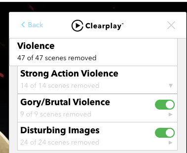 DavyMears's tweet photo. @clearplay Batman The Killing Joke is on Max. However, when you expand the filters, you cannot see them to select/deselect. They don't expand. It's been this way for several weeks. All other titles can be filtered as expected. It seems to be an issue with just this title. https://t.co/uZOsMRFLVX