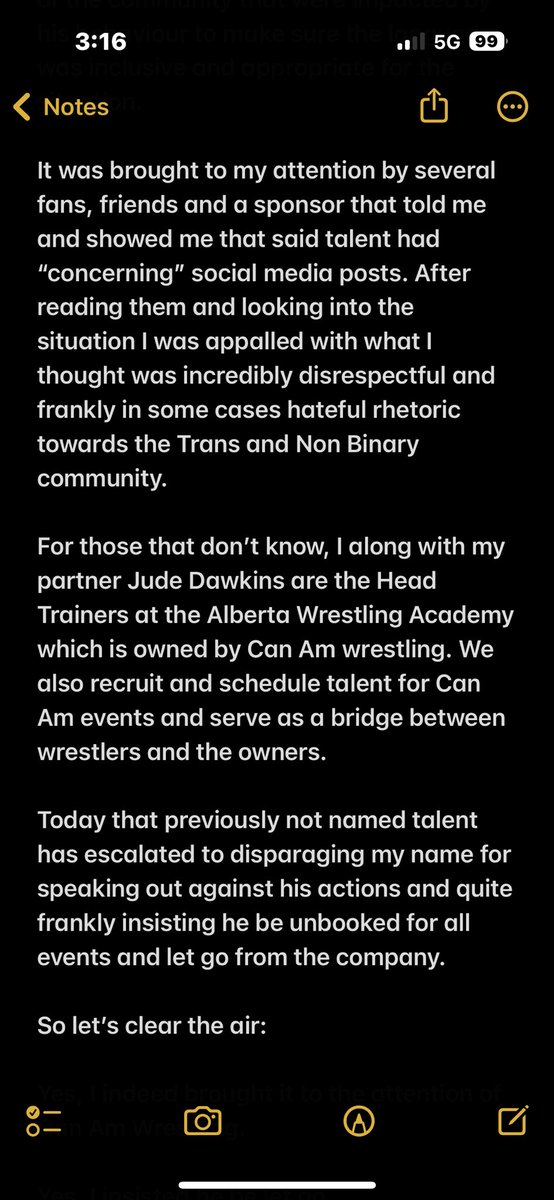 TheTravisCole's tweet photo. It has come to my attention that a talent that was let go yesterday by the organization I work for has made me a target of his anger. This is what I have to say. 

If you have a moment, please read. https://t.co/1CqCxFd7Rf