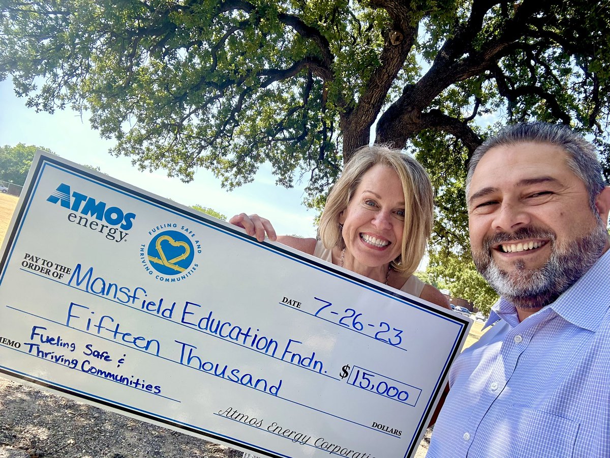 MISD Ed Foundation (@foundationmisd) on Twitter photo TEASER ALERT!
Look, <a href="/atmosenergy/">atmosenergy</a> dropped off a big check to the Education Foundation today! It’s going to be hard to keep this ‘surprise grant’ a secret… but 2 MISD Elementary Schools will be getting something pretty cool this fall! TEASER ALERT!
Look, <a href="/atmosenergy/">atmosenergy</a> dropped off a big check to the Education Foundation today! It’s going to be hard to keep this ‘surprise grant’ a secret… but 2 MISD Elementary Schools will be getting something pretty cool this fall!