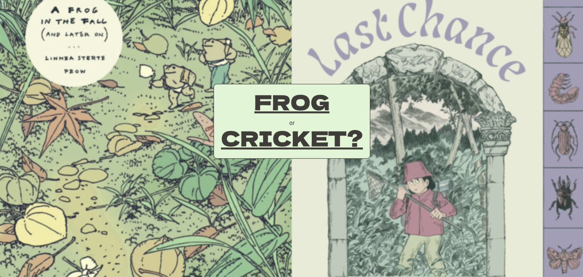 Two PEOW books back in print! A Frog in the Fall by Linnea Sterte Last Chance to Find Duke by Shang Zhang Orders ship in August - floating-world-comics.myshopify.com/collections/pe…
