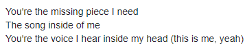 It's fun to take songs like
