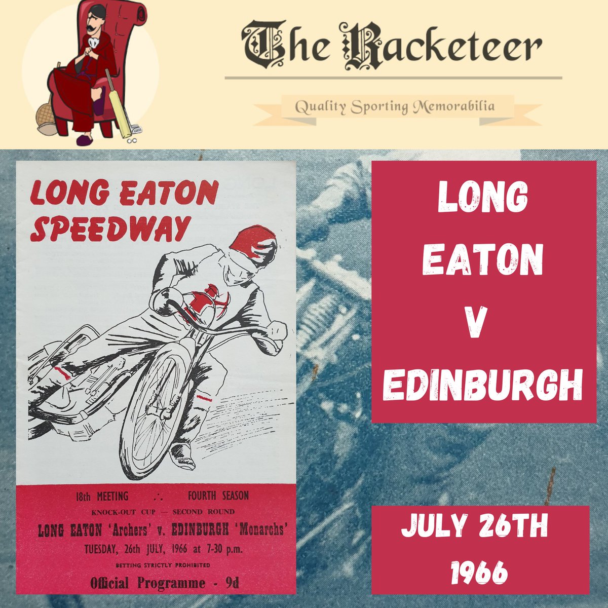 #OnThisDay in 1966, and the now-defunct Long Eaton #Archers hosted the @EdinMonarchs 

#speedway @UprightSpeedway @LEInvaders @SupportMonarchs @LongEatonLife 

the-racketeer.co.uk/long-eaton-204…