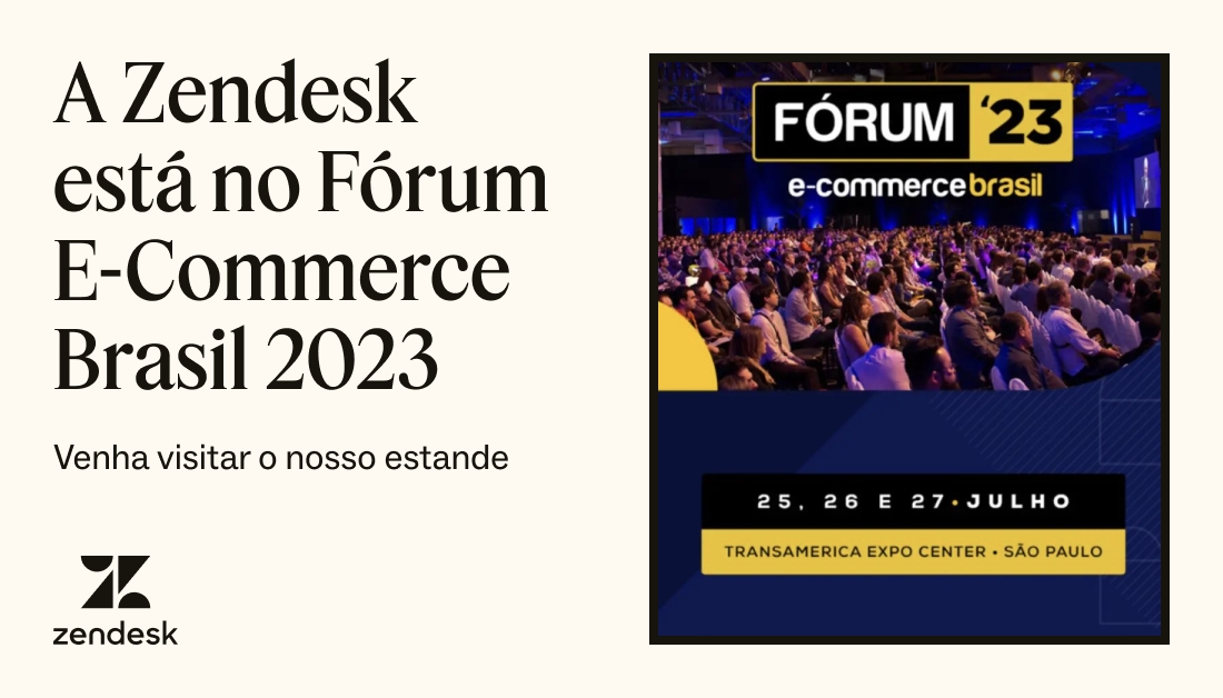wgporcelli1's tweet image. A #Zendesk está participando Fórum E-Commerce Brasil 2023.
Se você também está, venha conhecer como a solução de IA da Zendesk, desenvolvida para CX, pode ajudar a impulsionar os resultados do seu negócio.
#forumecb2023 #ecommercebrasil #forumecbr"