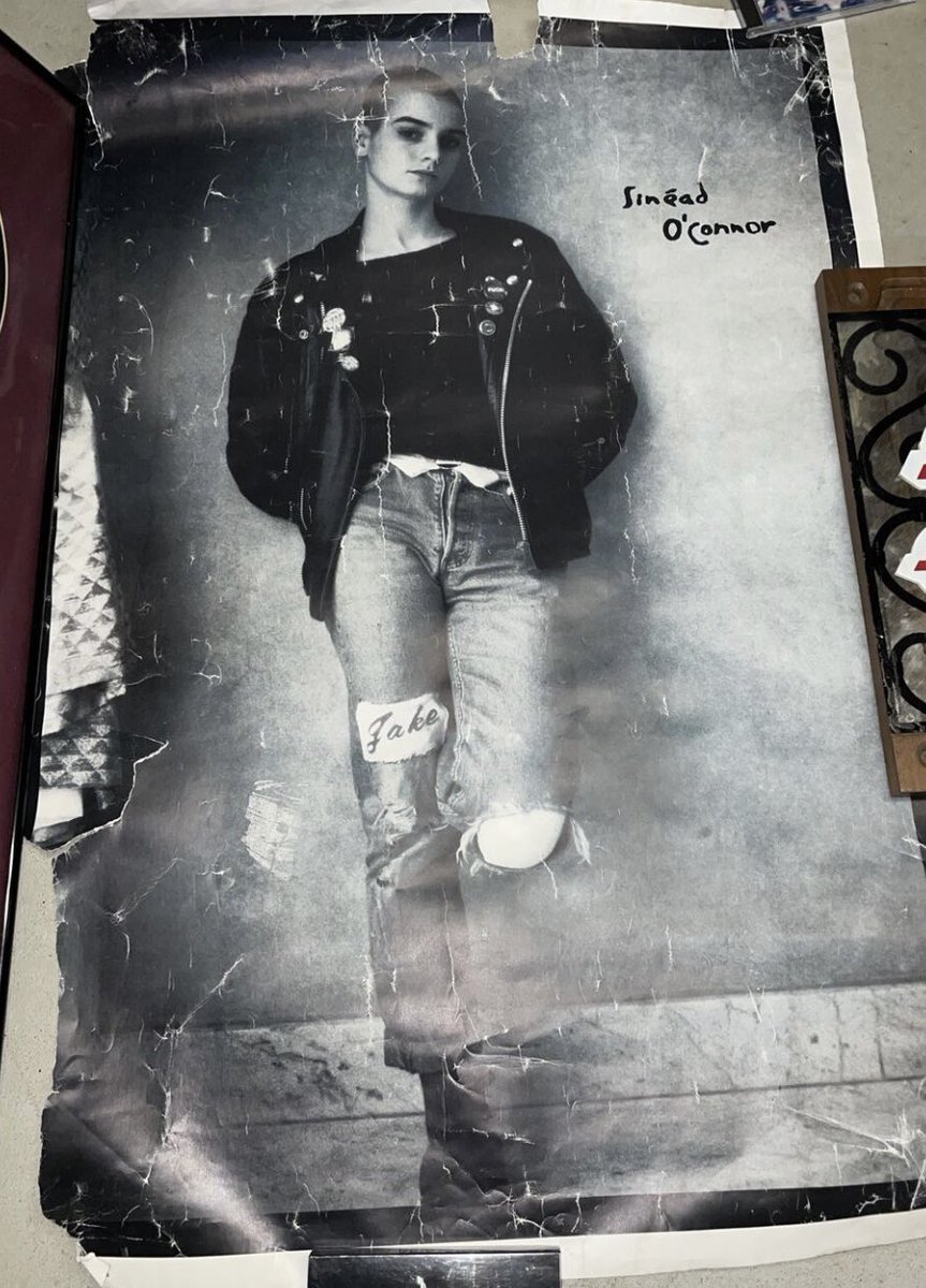 This poster hung on the wall of my college dorm room. Rest in Peace, Sinead O’Conner 💙