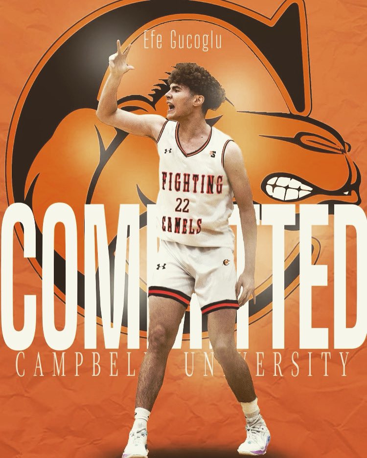 EfeGucoglu's tweet image. Super blessed to announce my commitment to play division I basketball at Campbell University. First and foremost I want to thank my family, coaches and teammates for their continuous support and also to Coach McGeehan, Coach Sanders, the entire coaching staff for believing in me!