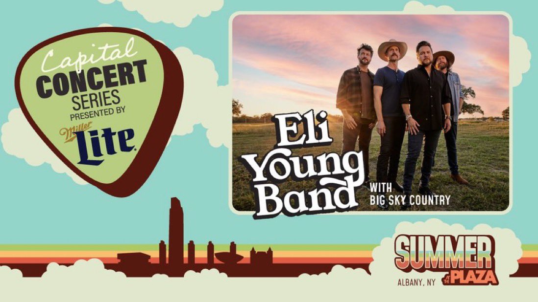 JeanetteMoy's tweet photo. We’re getting ready for multi-platinum @EliYoungBand and Big Sky Country with @WGNAFM’s Matty Jeff. It’s a beautiful Albany evening here at @PlazaEvents. Come out and join us for food, drinks, and a free concert, before we need to Say Goodnight. #OnlyGoodStuff https://t.co/jR2IUVE1P7