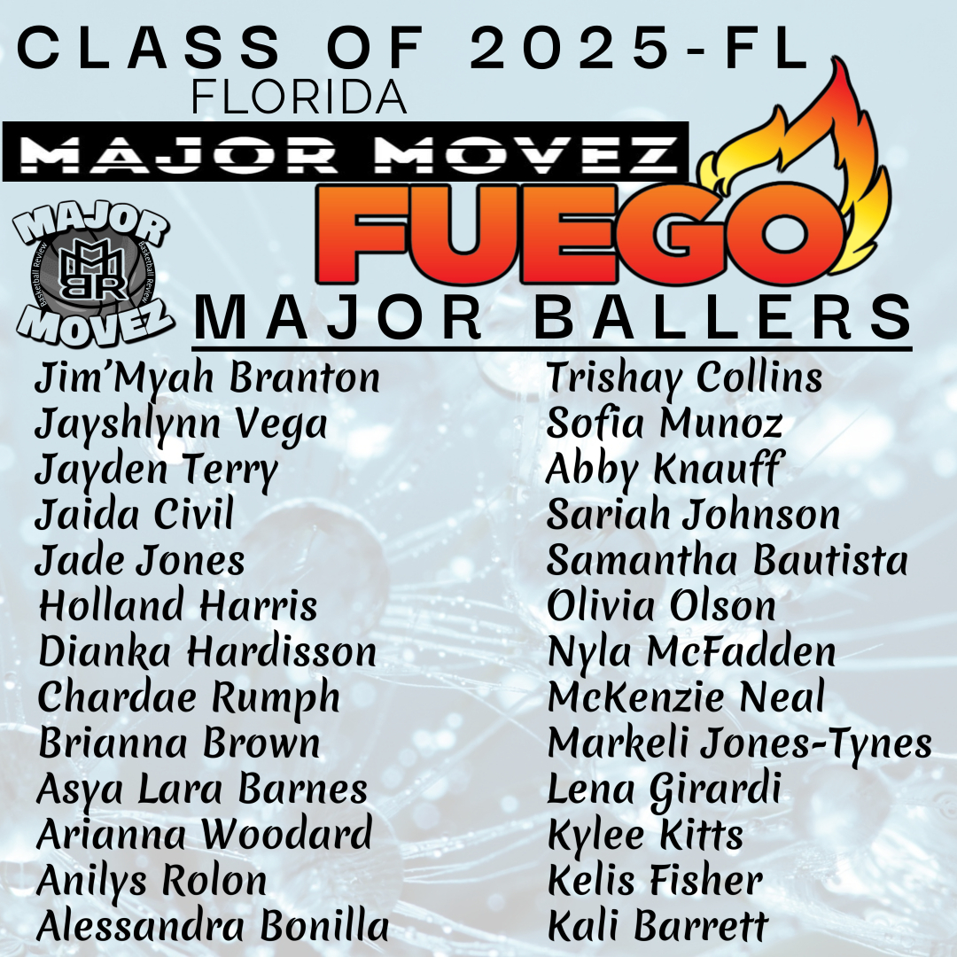 #MMBR Fuego Major Ballers <a href="/MajorMovezMedia/">Major Movez Media</a>
Florida | Class of 2025
The New Regime is Here..... <a href="/MajorMovezTV/">Richmond Metro Sports</a> <a href="/007ChangeAgent/">Coach Hollywood</a> <a href="/CoachSRobinson/">Shay Robinson</a> <a href="/sharneezoll/">Sharnee Zoll</a> @UACoachTubner @UTCoachSam @CoachIveyUT 
<a href="/TrishayCollins/">Trishay Collins</a> <a href="/Sofiamugg/">Sofia Munoz</a> <a href="/jayshlynn/">Jayshlynn Vega</a> <a href="/TheHollandHarr1/">The.Holland.Harris</a> <a href="/kloverkendrix/">samantha bautista💫</a> <a href="/livolsen31/">olivia olsen</a>