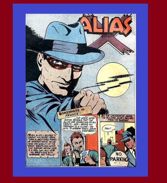 HeroesUnited_4's tweet photo. #X - #GoldenAgeComics -#MysteryMan #Hero #AliasX The X - "Alias X"  in #Holyoke #CaptainAero  Issue #8 (September 1942) - fights Nazi fascists in #WWII in occupied #France 🇫🇷- #comics #MysteryMen/013A https://t.co/mXPE7hH4Of