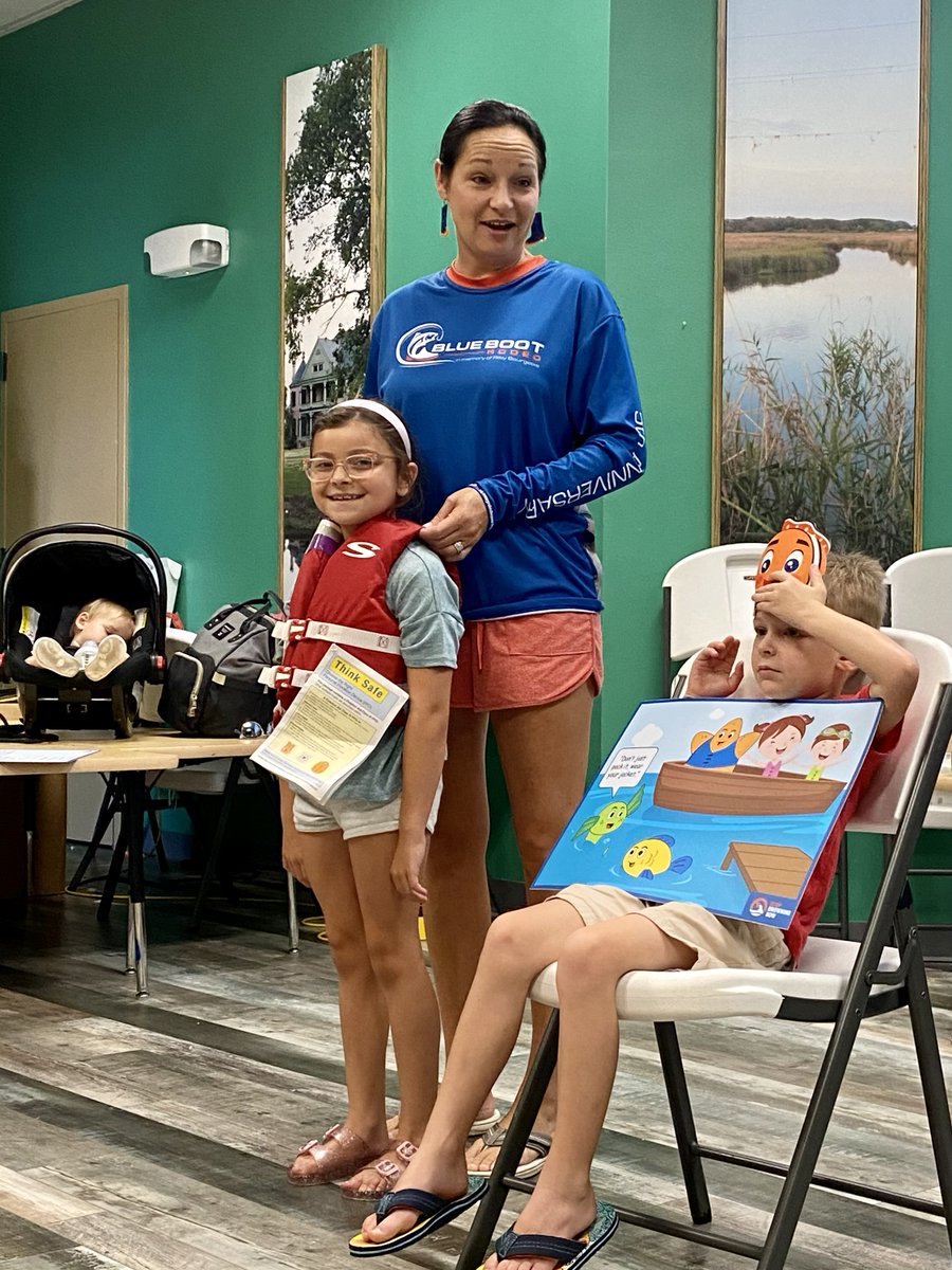 bluebootrodeo's tweet photo. Thank you to the Lafourche Parish Sheriff’s Office for inviting us to present water safety education to campers at the Bayou Country Children’s Museum. https://t.co/KSUh65S5HU