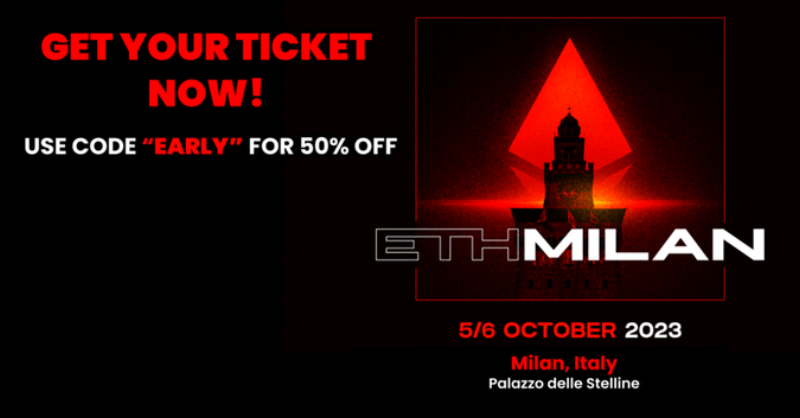 De_FiSecurity's tweet photo. 🚨 EthMilan  - one of the Largest Web3 Events in Europe!

⚡️ Join Founders &amp; Builders of the Leading Projects at @eth_milano to define the Future of Web3!

• 75+ tier-1 Speakers!
• 2,000+ Attendees!
• 10+ Layer-1 Blockchains!

⏰ 5/6 October, Milan