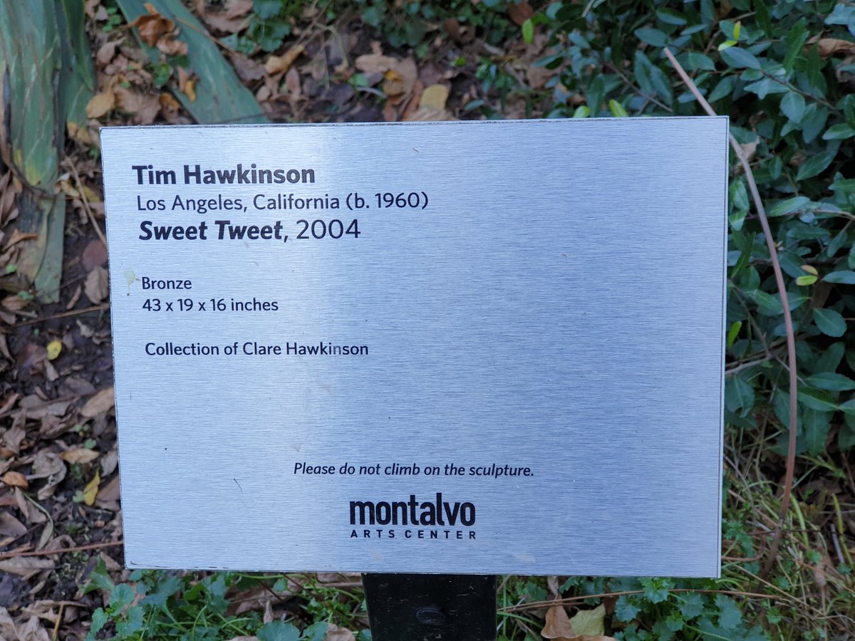 Je kunt naar het blauwe vogeltje fluiten 🐤🐦🦜🐦.
<a href="/montalvoarts/">Montalvo Arts Center</a> #tweet <a href="/X/">X</a> #twitter