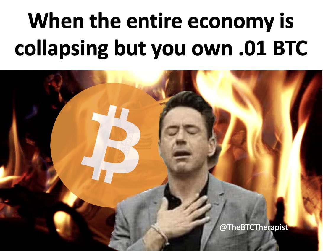 TheBTCTherapist's tweet photo. Feels good to own #Bitcoin https://t.co/ZOBWSiZtWR