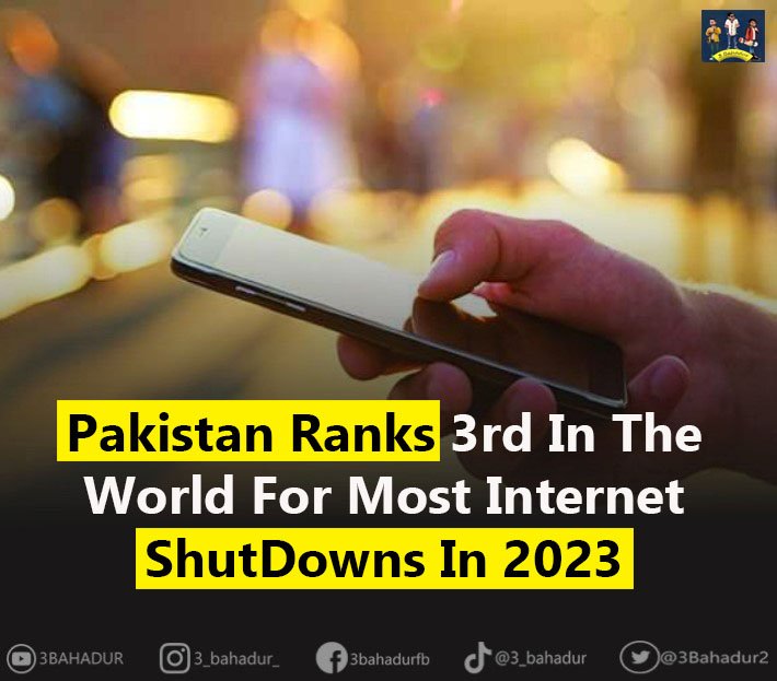 3Bahadur2's tweet photo. According to the Surfshark report, Pakistan comes third after Iran and India in terms of countries with the most internet restrictions enforced in the first half of 2023.
#ufotwitter #IslamiaUniversityBahawalpur #SecretInvasion #babybaji #Xitter #PAKvSL #Kucoin #twitch #waqarzaka https://t.co/0KIagIcprn