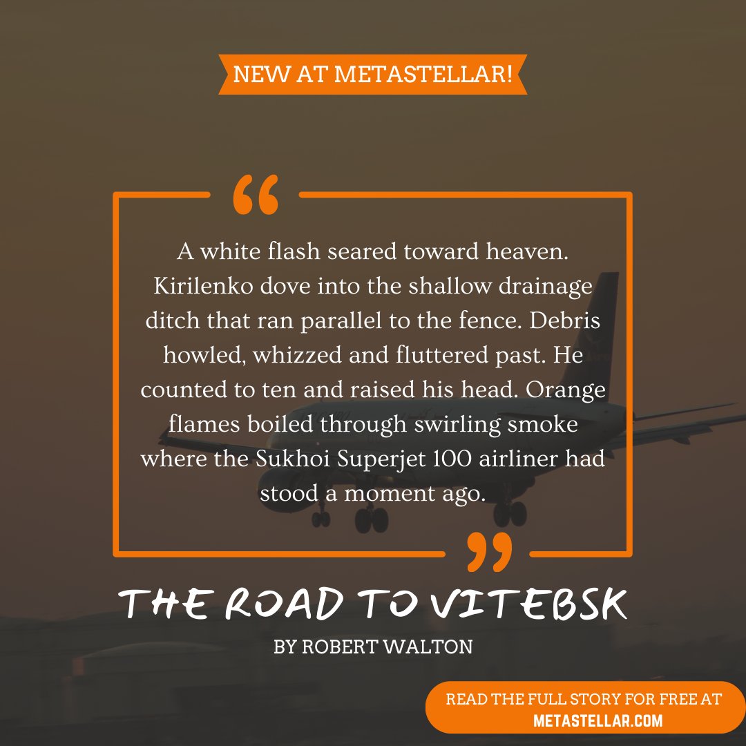 mag_meta's tweet photo. An airport, a bomb threat, and an unexpected ally. Join Inspector Dimitri Kirilenko as his life takes a dramatic turn in “The Road to Vitebsk” by Robert Walton. Available to read now at #MetaStellar! 🚀 #flashfiction #fantasy #freestories

🔗https://t.co/1Fbua6djf6 https://t.co/WDfzzc6SY6