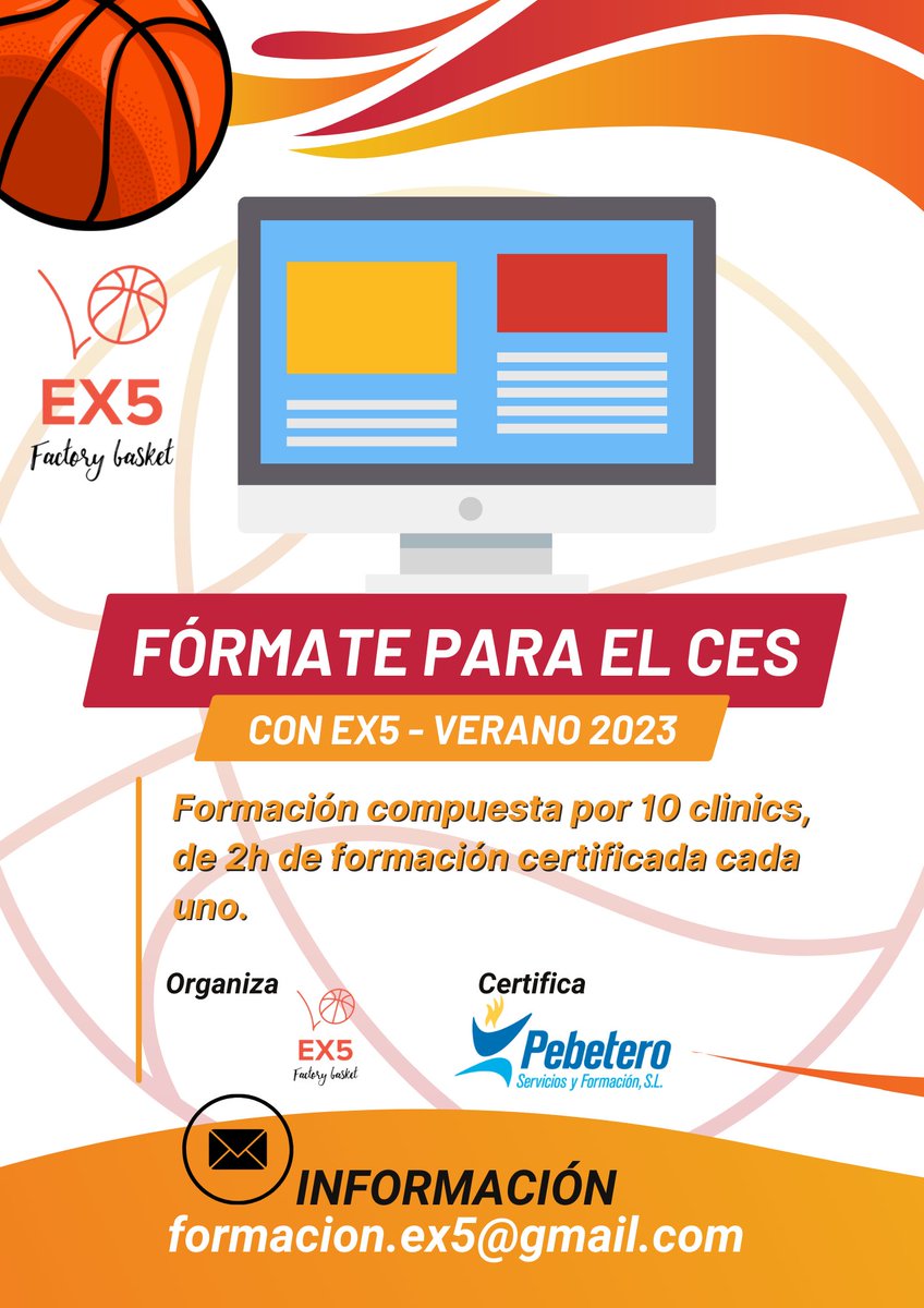 ‼️¿Buscas formación acreditada para cursos federativos 🏀? Entrenador, estás de enhorabuena. Programa con 20h reconocidas, con certificado oficial y una temática variada. Máxima flexibilidad. 
📩Info: forms.gle/spKQ4AYghXZQNN…