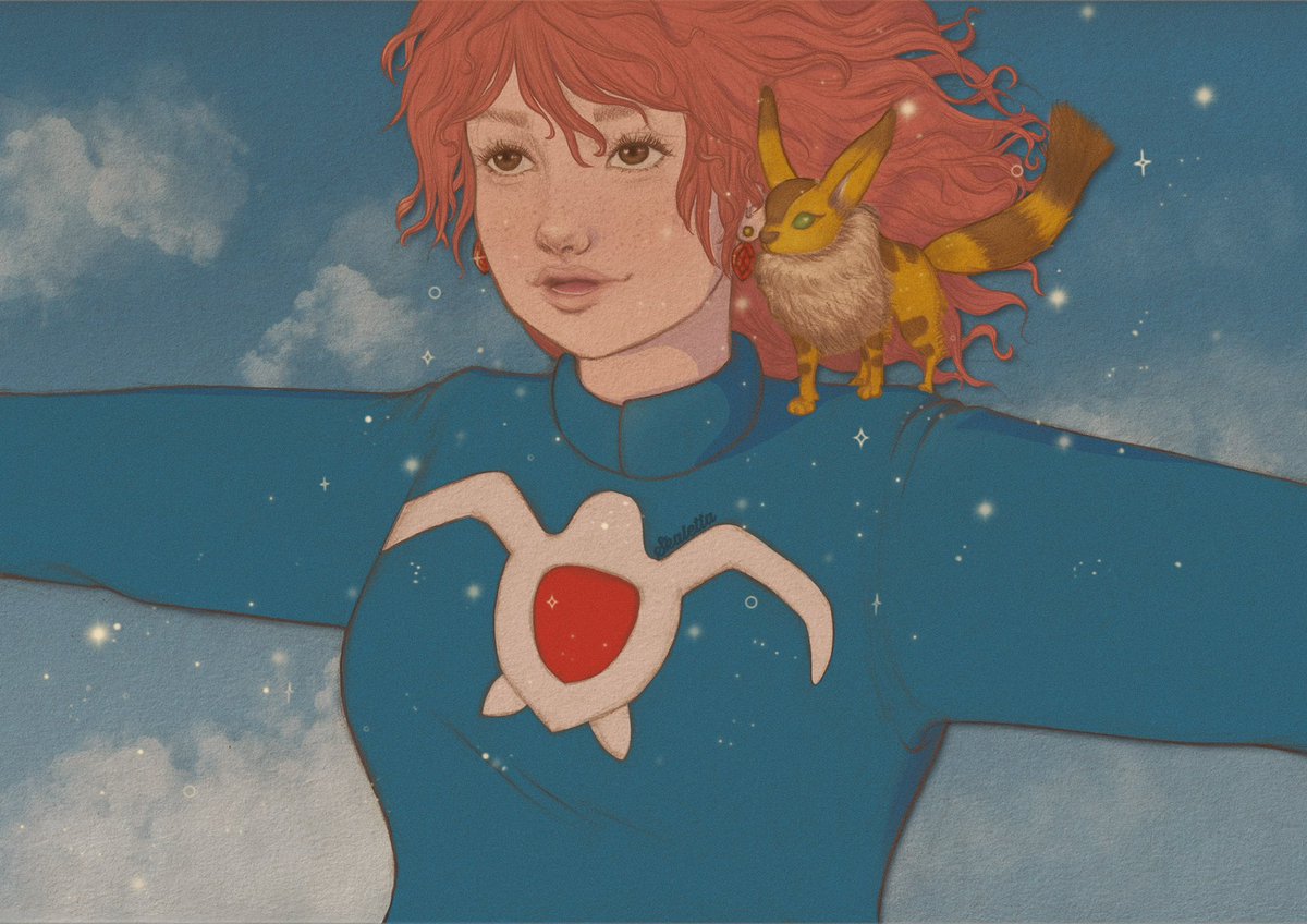 Skaletta_art's tweet photo. Redraw of studio Ghibli’s Nausicaa of The Valley of the Wind 
#ghibliredraw https://t.co/ShNWQ9nkBN