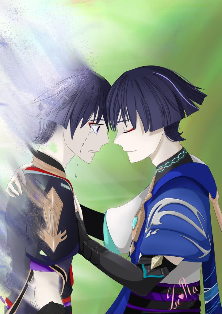Lee_Ra9's tweet photo. Acceptance 
 #GenshinImpact #wanderer #scaramouche #genshin https://t.co/XvjTkfN3e6