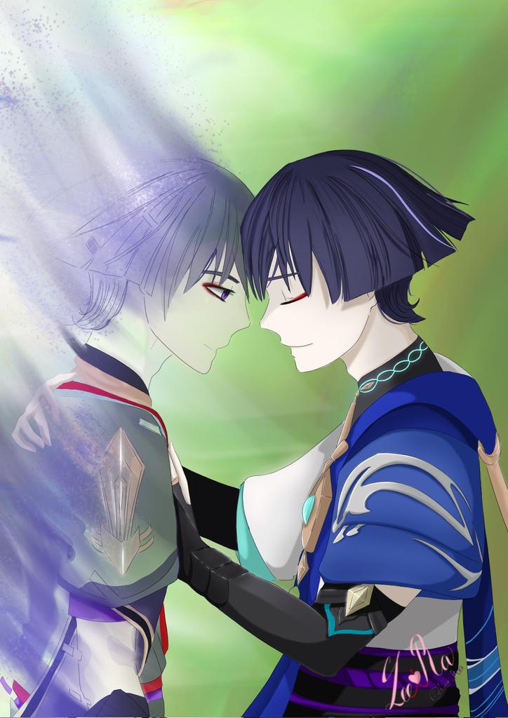 Lee_Ra9's tweet photo. Acceptance 
 #GenshinImpact #wanderer #scaramouche #genshin https://t.co/XvjTkfN3e6
