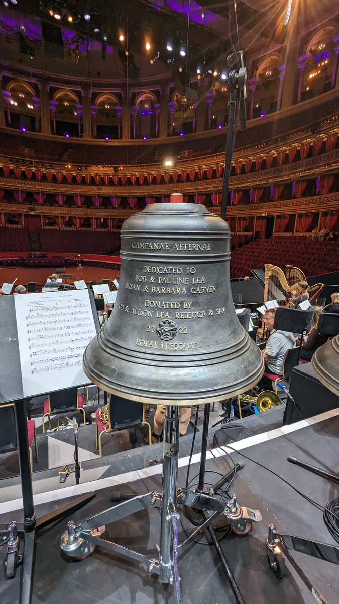 Exciting to see our family C# bell @TheForeverBells make it's proms debut this evening!