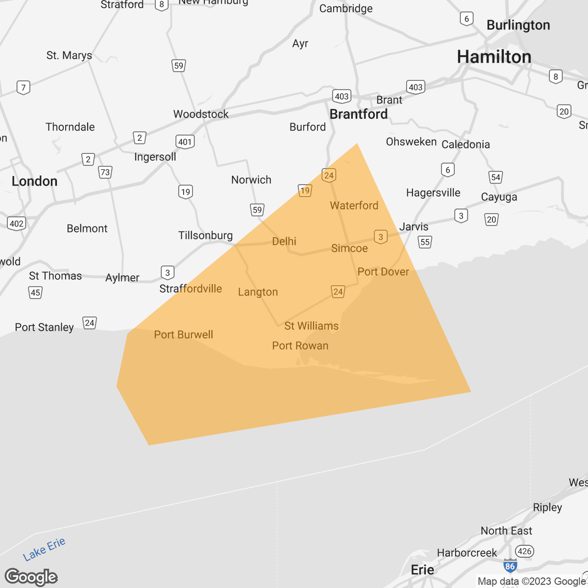 Rotation Detected

(Locations listed below description)

5:56 PM - Wed, July 26, 2023: #onstorm #onwx

We've detected rotation on this storm over #LakeErie, tracking to the northeast towards #Hemlock, etc.

Rotation on radar indicates the potential for this storm to produce a
