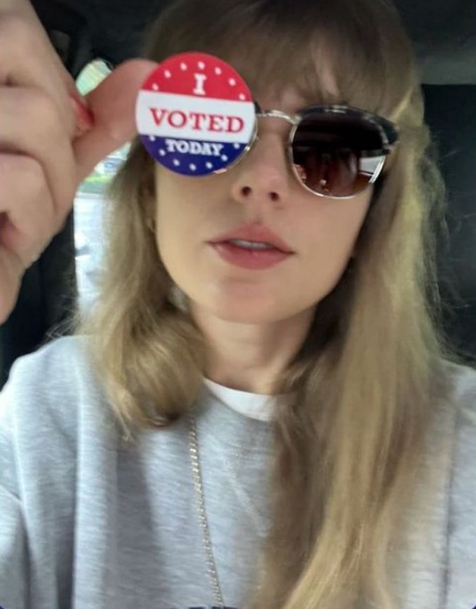 Pretty iconic that I get to vote in the same election as @taylorswift13 @taylornation13