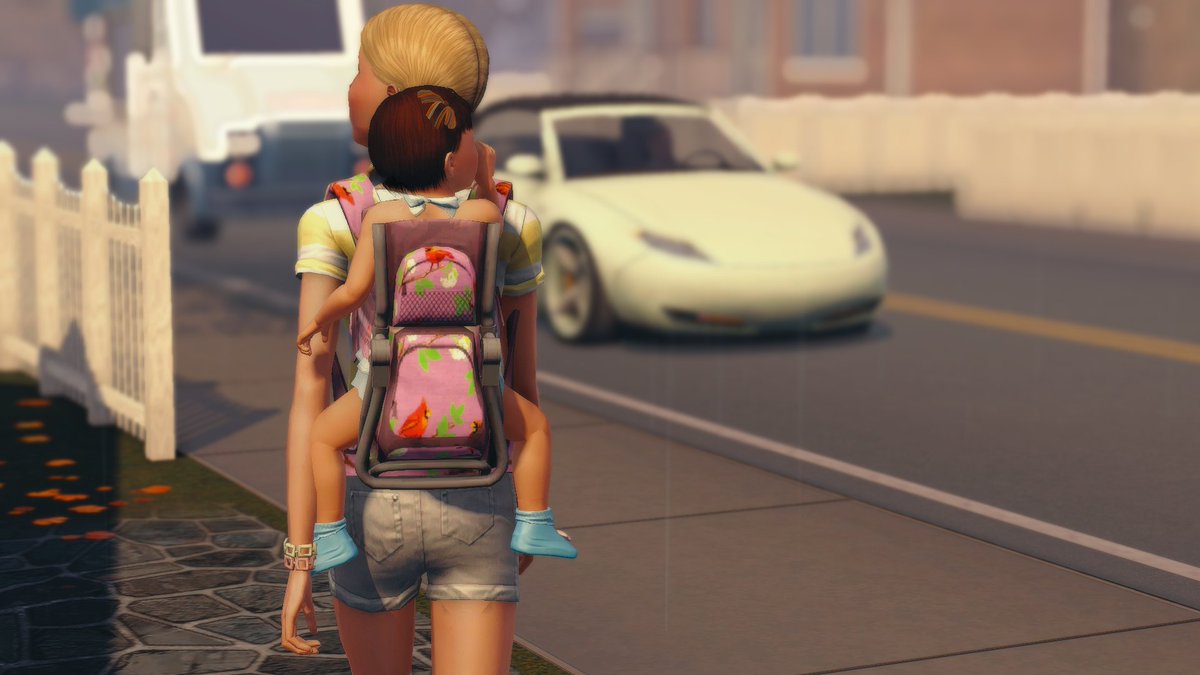 fierce_trait's tweet photo. Yall, @SweetSavanita has done it again with another lovely mod! 💖 The baby carrier mod is amazing. Works almost TOO WELL. 😂 The poor tot accompanied her sister to work!! In the carpool and all LMAOOO. Disappeared with her sis in the rabbithole 🤣🤣🤣
#TS3 #TheSims3 https://t.co/iRIZHYoAuT