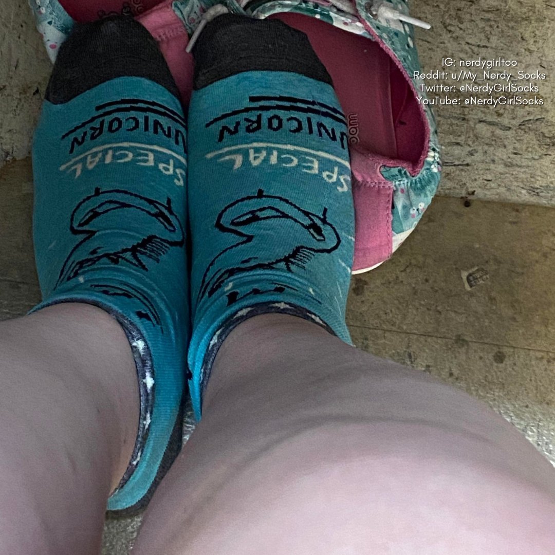 NerdyGirlSocks's tweet photo. Showing off these cute Special Unicorn socks from John's Crazy Socks! I love them they are so cute and comfortable! Hope you guys enjoy! ๐ 1/4
#anklesocks #cutesocks #unicorns #bluesocks #candidsocks #socksatwork #chaussettes #feet #footmodel #girlsocks #pieds #selfeet #shoesoff https://t.co/v2usV77EXj