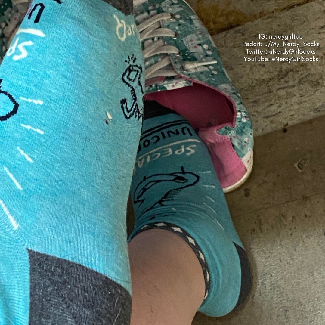 NerdyGirlSocks's tweet photo. Showing off these cute Special Unicorn socks from John's Crazy Socks! I love them they are so cute and comfortable! Hope you guys enjoy! ๐ 2/4
#anklesocks #cutesocks #unicorns #bluesocks #candidsocks #socksatwork #chaussettes #feet #footmodel #girlsocks #pieds #selfeet #shoesoff https://t.co/Pqg9oMtAi5