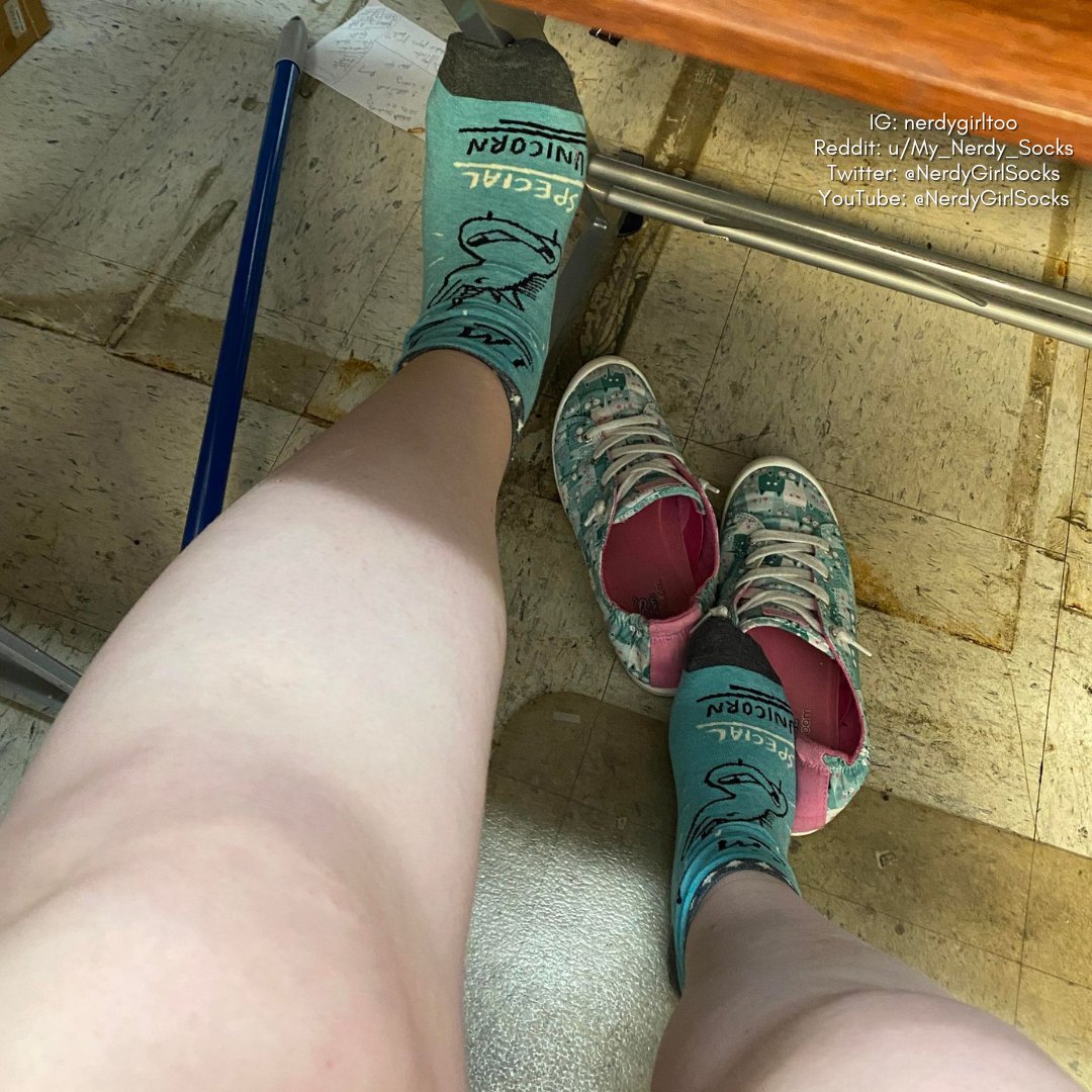 NerdyGirlSocks's tweet photo. Showing off these cute Special Unicorn socks from John's Crazy Socks! I love them they are so cute and comfortable! Hope you guys enjoy! ๐ 2/4
#anklesocks #cutesocks #unicorns #bluesocks #candidsocks #socksatwork #chaussettes #feet #footmodel #girlsocks #pieds #selfeet #shoesoff https://t.co/Pqg9oMtAi5