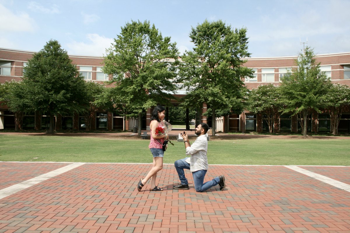 NC State Alumni (@ncstatealumni) on Twitter photo A love engineered by <a href="/NCState/">NC State University</a>. 🐺⚙️💞
Congratulations to Sagar Bhavsar ’19 (<a href="/ncstatemae/">NC State MAE</a>) and Pranjali Pathak ’19 (<a href="/ncstateece/">NC State ECE</a>)! The <a href="/NCStateEngr/">NC State Engineering</a> State Mates got engaged on <a href="/CentCampus/">Centennial Campus</a> earlier this year. #HowlBack A love engineered by <a href="/NCState/">NC State University</a>. 🐺⚙️💞
Congratulations to Sagar Bhavsar ’19 (<a href="/ncstatemae/">NC State MAE</a>) and Pranjali Pathak ’19 (<a href="/ncstateece/">NC State ECE</a>)! The <a href="/NCStateEngr/">NC State Engineering</a> State Mates got engaged on <a href="/CentCampus/">Centennial Campus</a> earlier this year. #HowlBack
