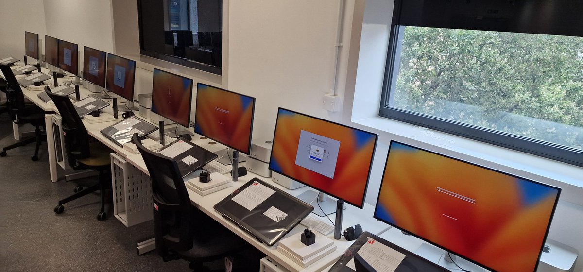 2 Apple Mac Studio suites with a total of 62 computers deployed at Ada College. JAMF Pro MDM deployed solution. XP-PEN graphics tablets. Very high specification solution and will give amazing opportunities to learn digital skills with the very best equipment #applemacstudio