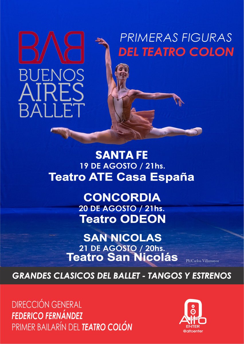 GIRA BAB AGOSTO 2023
Sábado 19 SANTA FE
Teatro Casa España

Domingo 20 CONCORDIA
Cine Gran Odeon

Lunes 21 SAN NICOLAS 
Teatro Municipal