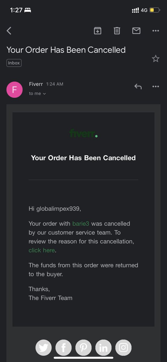 globalsolutionn's tweet image. Why the order is canceled and account is being under review?? 
@fiverr @FiverrSupport #fiverr