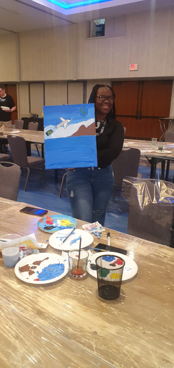 davia_samms's tweet photo. I had soon much fun creating my beautiful painting! Thanks to @ParticipateLrng for discovering the artiste in me!🥳 #unitingourworld #participatelearningambassadorteacher #plorientation2023 https://t.co/CHnzhpulA5