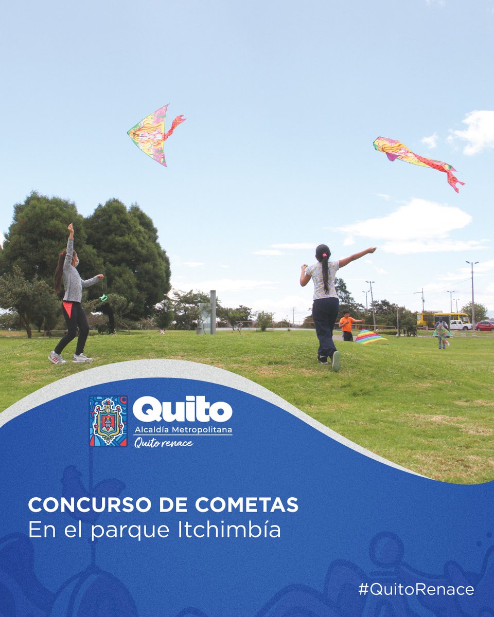 ObrasQuito's tweet photo. 🪁#ParquesMetropolitanos | Recobremos las tradiciones de la Carita de Dios. 

Inscríbete en nuestras redes sociales y participa en el concurso de cometas este sábado 29 de julio en el #ParqueItchimbía.

Detalles aquí ➡️https://t.co/jbm37tiqCM

#QuitoRenace https://t.co/mN0F9iEfgM