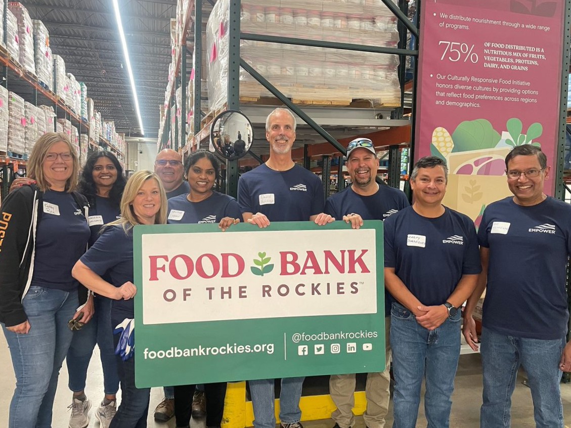 EmpowerToday's tweet photo. Throughout July, Empower associates packed over 87,000 pounds of food at @FoodBankRockies, making Empower’s eighth annual Food Bank Month a huge success! We’re honored to partner with our local food bank to help our community thrive. #EmpowerACTs #empower https://t.co/bFTRXLYlK0