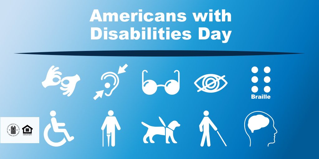 #DYK: Today is the 33rd anniversary of the Americans with Disabilities Act. Both the #ADA & #FHAct protect individuals from discrimination on the basis of disability. Learn more here: 👉 bit.ly/3aQfLIl